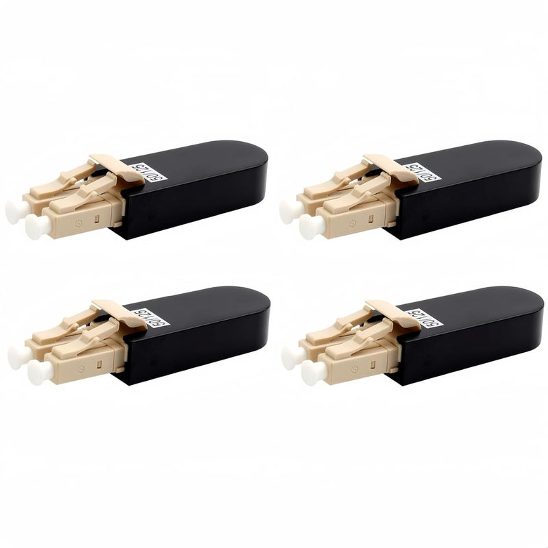 TXWTXPJ -LC Multimode 50/125μm Fiber Optic Loopback Adapter,LC/UPC Multi Mode Fiber Optic Loopback Module,Loopback Adapter/Test Plug for Equipment Testing and Simulation (4) - Image 1